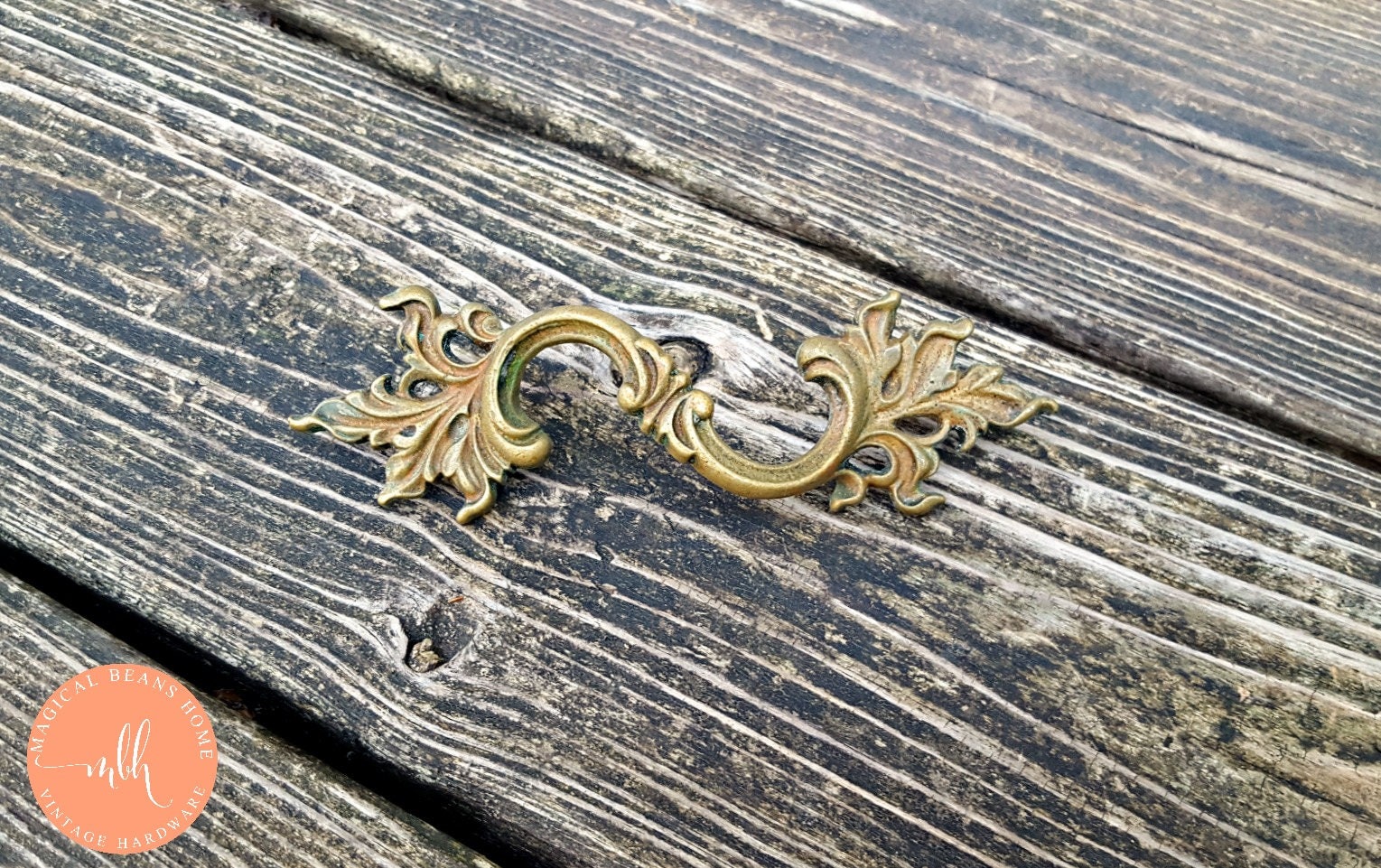 French Provincial Dresser Pulls Brass Drawer Pulls Keeler