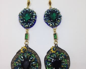 Handmade earrings, Modern earring, Dangle earrings, Long earrings