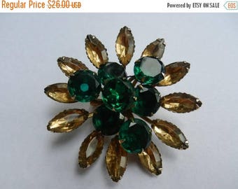Summer Sale Vintage Large costume jewelry flower brooch