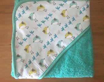 Output or bath sponge baby cap.