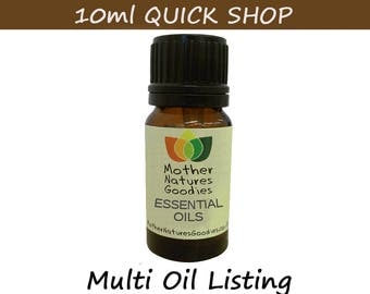 Essential Oil 10 ml ( Choose from 80 Oils) Pure Natural Aromatherapy