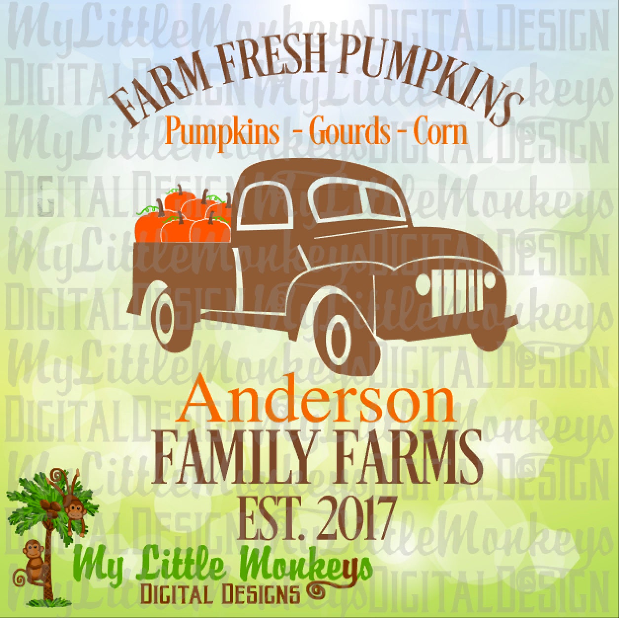 Download Antique Truck SVG Truck with Pumpkins SVG Farm Fresh