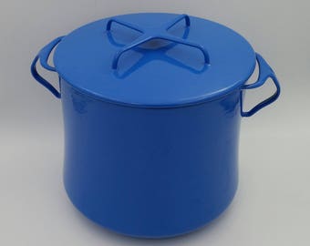 Vintage 1960's Dansk Kobenstyle 8 Qt Stock Pot Jens Quistgaard Mid Century Danish Modern Enameled Steel Made In France Excellent Condition