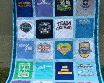 Tee Shirt Quilt - Quilt - Memory Quilt (With Solid Border)