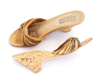 Brazilian cork wedge sandals