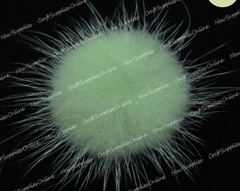 Light pistachio mink fur ball
