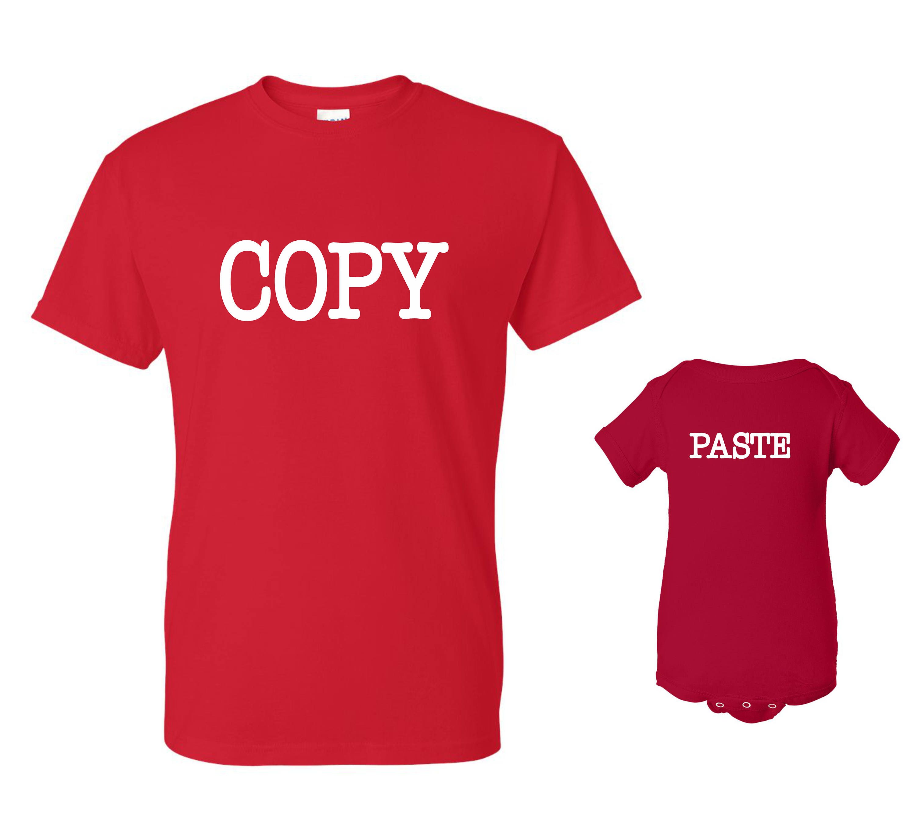 COPY PASTE T-shirt and Onesie Set