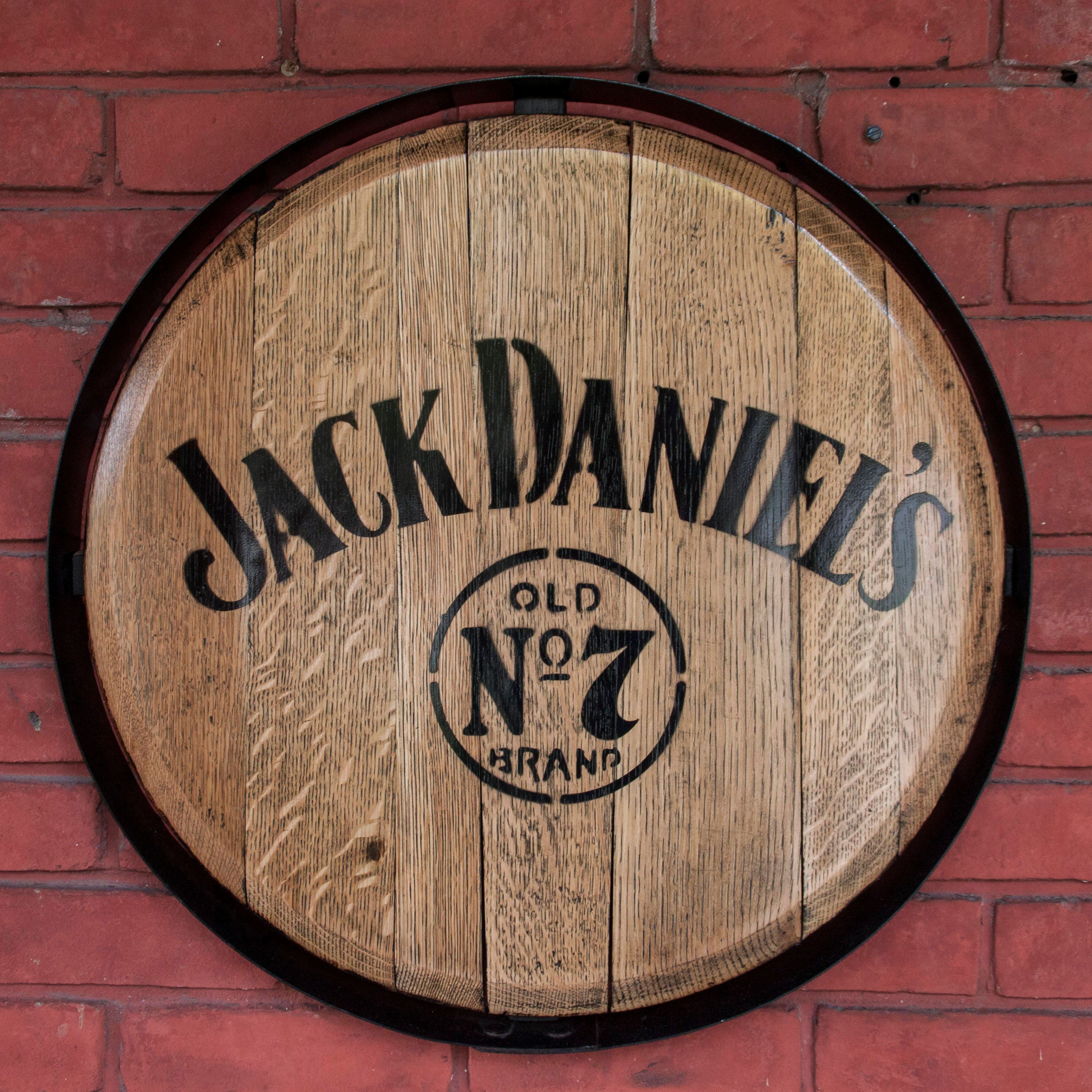 Jack Daniels Barrel Head With Barrel Hoop Wall Art