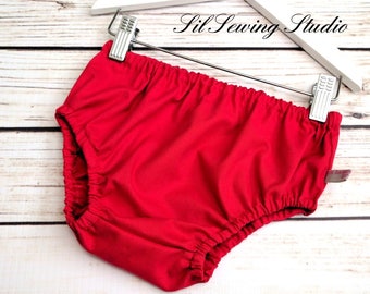 Baby red diaper cover, Baby bloomers red, Baby diaper covers red, Red baby bloomers 0-3months 3-6months 6-12months 12-24months, 2t/3t