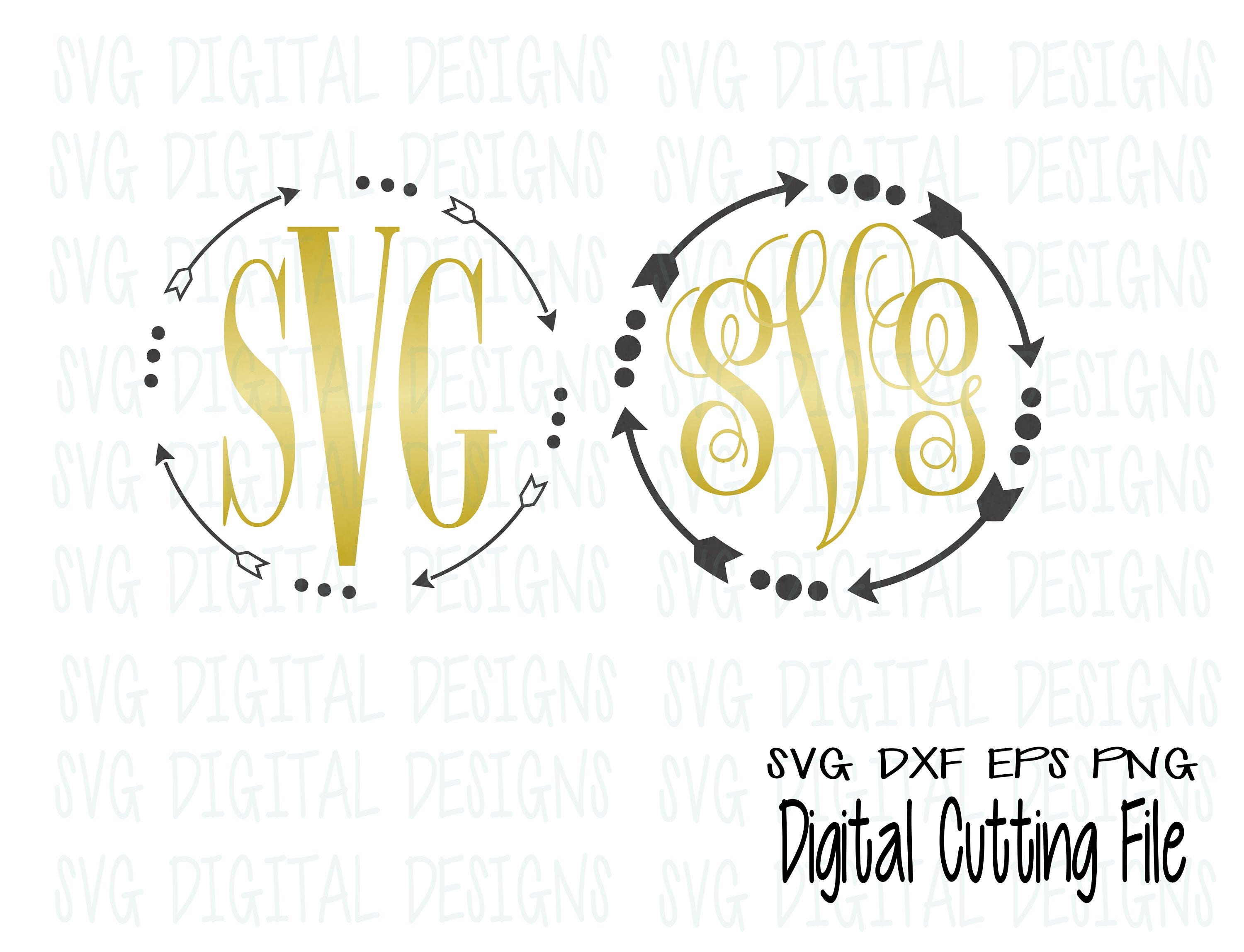 Download Arrow Monogram Svg Files Cute Arrow Svg Digital Design