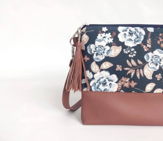Gift for her Blue Flower Bags Gift ideas Boho bag Handbags
