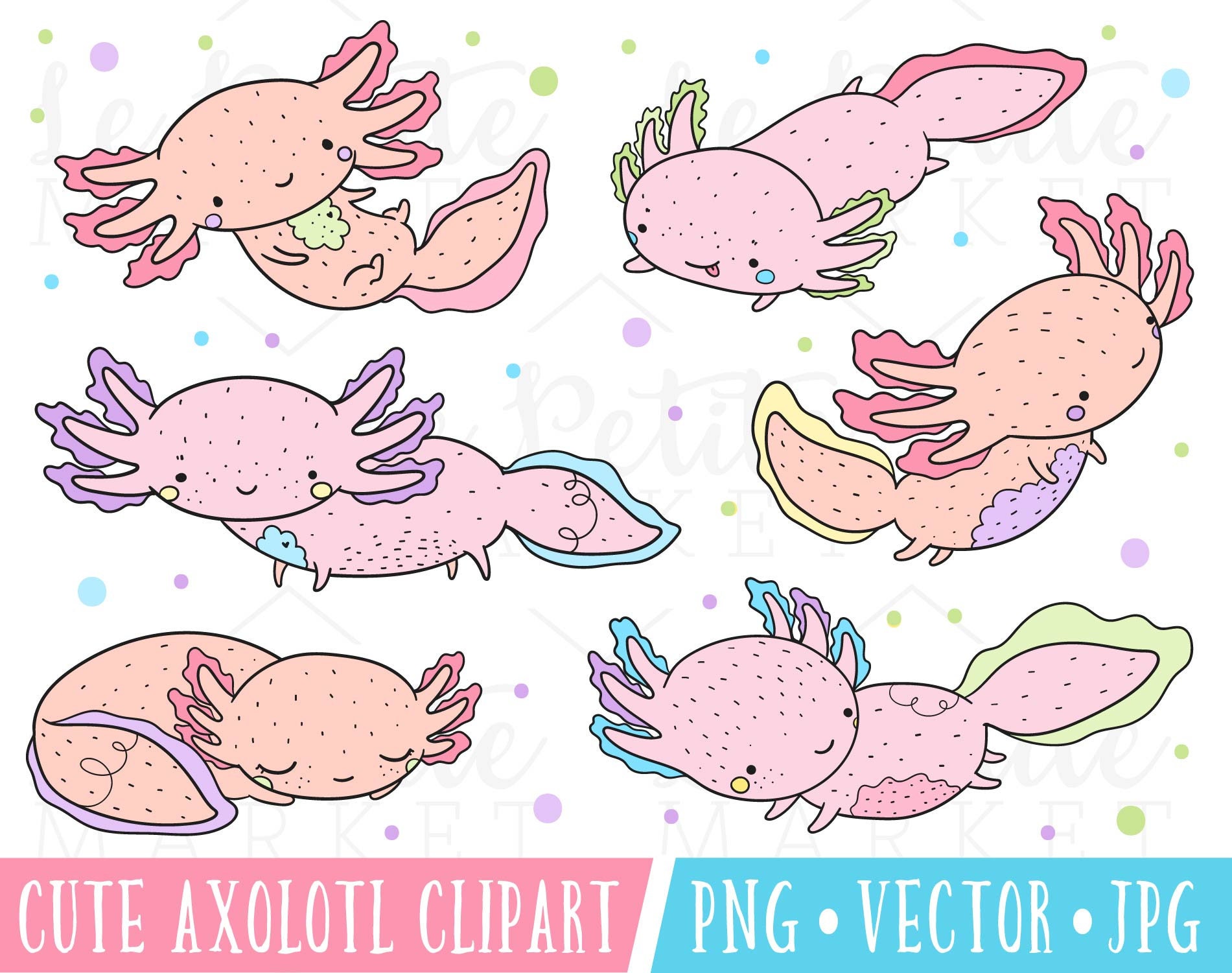 Cute Salamander Clipart Cute Axolotl Clipart Images Axolotl