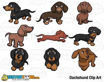 Dachshund clipart | Etsy