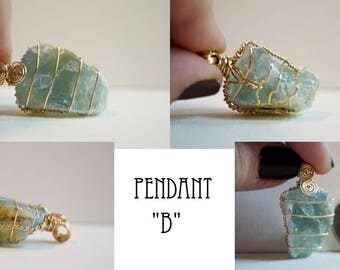 Aquatina Calcite Pendant