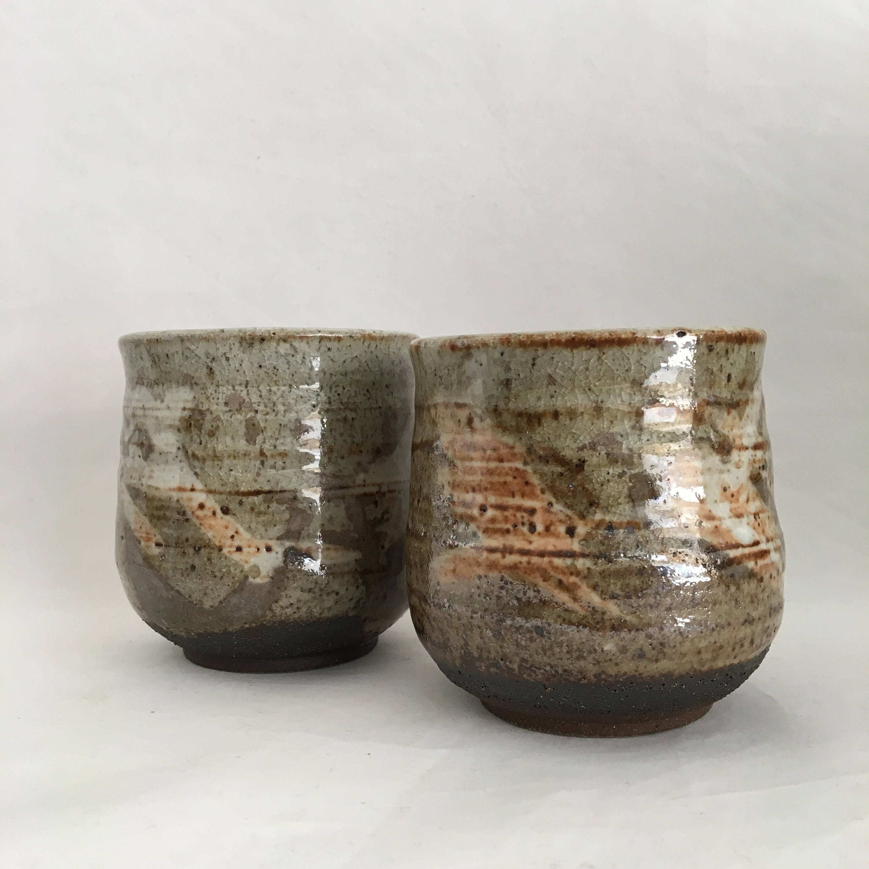 Rustic Tea Cup Handmade Ceramic TeaCup Yunomi 9 oz.