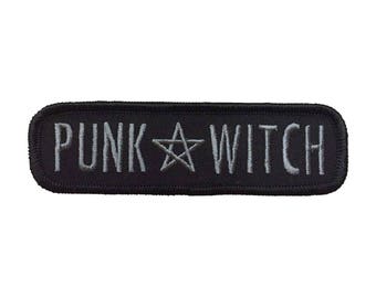 Punk Witch Patch / Embroidered Patch / Iron On Patch / Halloween