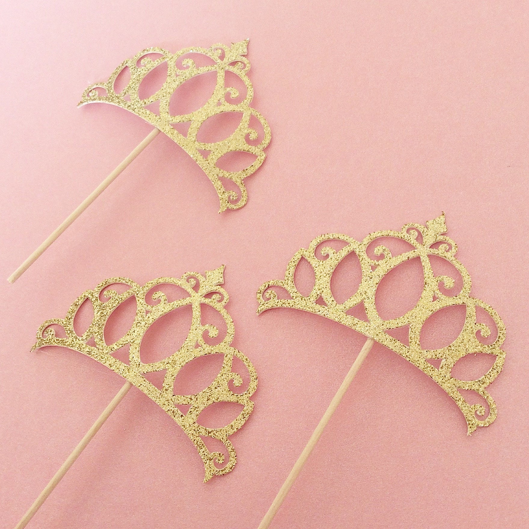 Princess cupcake toppersTiara cupcake toppersDisney princess inspired