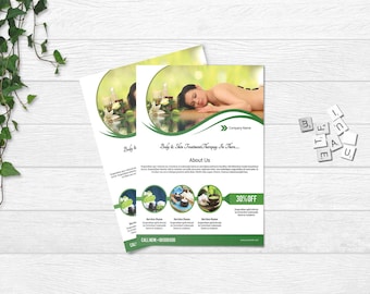 salon flyer etsy therapy flyer template