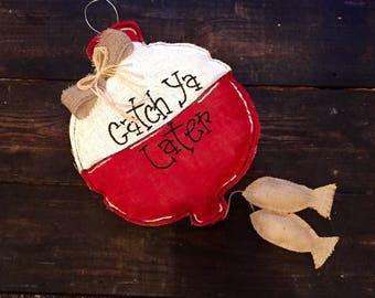 Burlap fishing door hanger/fishing cork door hanger/ catch ya later sign/fishing cork decor/fishing gift/fish cork decor/fishing sign