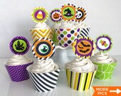 printable girls unicorn cupcake toppers and wrappers