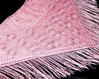 Pink poncho lace shawl summer poncho fringed poncho lace beach cover festival poncho women lace poncho lace blouse bohemian lace pink lace