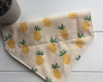 pineapple dog bandana summer dog bandana collar slide through pineapple dog bandana