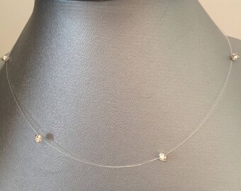 Nylon thread transparent 3.3 mm swarovski rhinestones