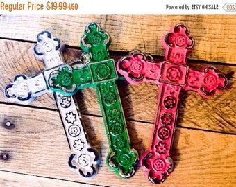 ON SALE Metal Wall Crosses - Easter Gifts - Godfather/ Godmother Gift - Gallery Wall Decor - Baptism Gift - Christening Gifts - Cast Iron Cr
