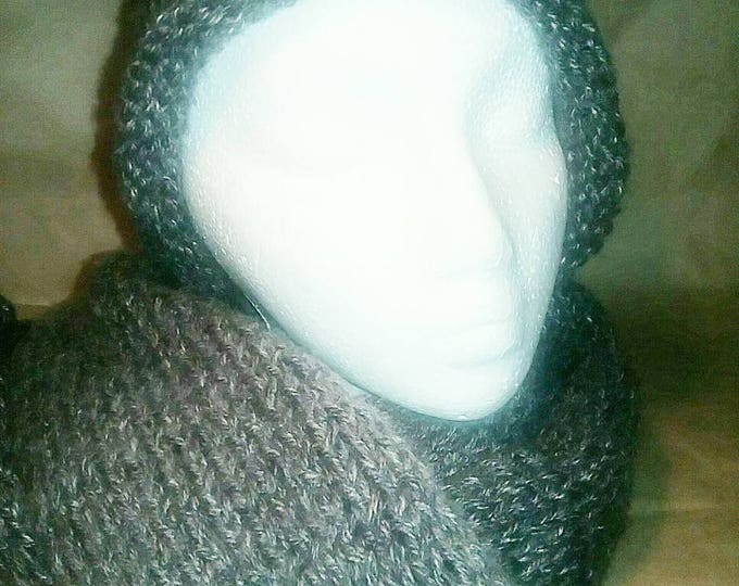 Knitted Hat and Scarf Set