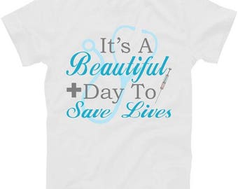 grey's anatomy it's a beautiful day to save lives shirt