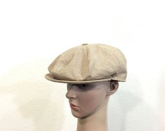 70's vintage kangol newsboy cap made in england size 7 1/4