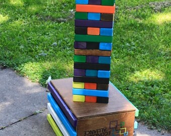 Giant Jenga, Toys and Games, Games and Puzzles, Family Game, Tailgate, Wedding, Outdoor Game, Drinking Game, Jenga, Cornhole, gift, games