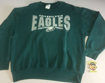 vintage philadelphia eagles crewneck sweatshirt