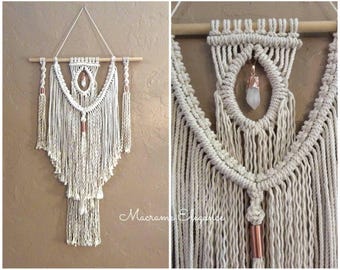 Macrame Wall Hanging Tapestry Woven Wall Hanging Bohemian Wall Tapestry Boho Decor Bohemian Wall Hanging Macrame Hanging Hippie Decor