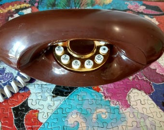 1970's retro push button Genie telephone.
