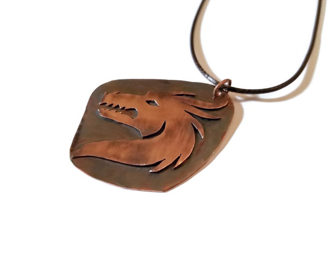 Copper Dragon Pendant