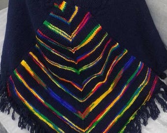 Chunky knit poncho | Etsy