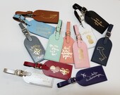Custom Luggage Tag Wedding Favors Made in the USA by CurrysLeather