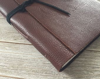 Personalized Leather Journal handmade, Brown, FREE personalization, lined or plain paper