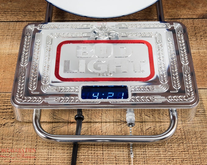 Bud Light Wall Lamp | Bud Light Cash Register Light With Clock | Vintage Barware