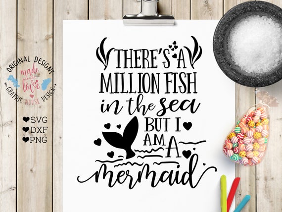 mermaid svg svg design svg files there's a million fish