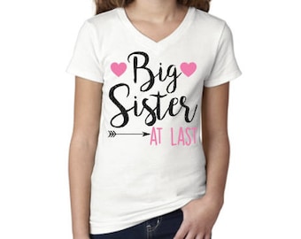 Big Sister announcement shirt