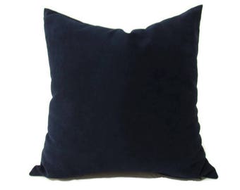 Blue Pillow, Navy Velvet Pillow, Blue Bed Velvet Pillow, Blue Velvet Pillow Cover, Blue Velvet Decorative Pillow, Sofa Pillow, Blue Pillows