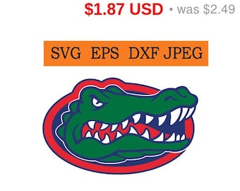 Sale 25% - Florida Gators logo in SVG / Eps / Dxf / Jpg files INSTANT DOWNLOAD!