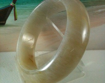 Myanmar Jade Bracelet Natural Burma Jade Bangle Size 61