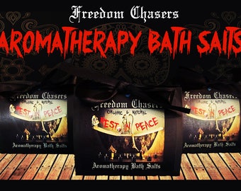 Freedom Chasers Organic & Natural Aromatherapy Bath Salts (Rest in Peace Scent)