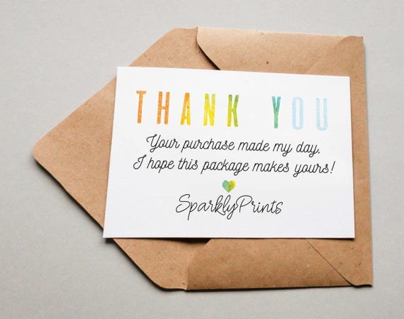 Business Thank You Cards Download Editable Printable