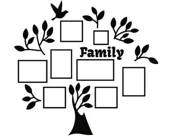 Download Vector family tree | Etsy