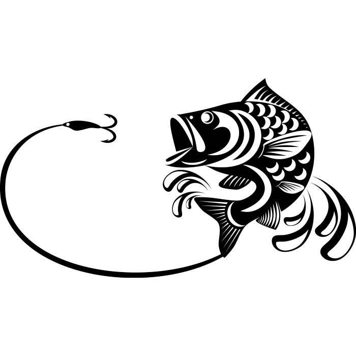 Download Bass Fishing #3 Logo Angling Fish Hook Fresh Water Hunting ...
