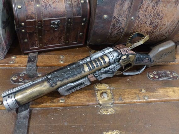 Sky Pirate Blunderbuss Steampunk Working Nerf Gun Painted Ray